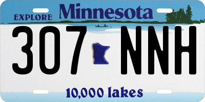MN license plate 307NNH