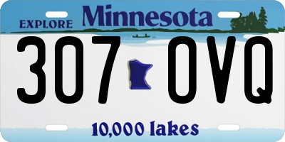 MN license plate 307OVQ