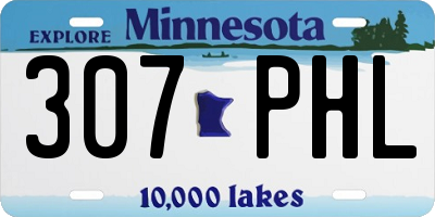 MN license plate 307PHL
