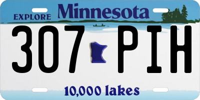 MN license plate 307PIH