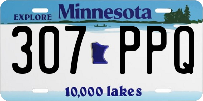 MN license plate 307PPQ