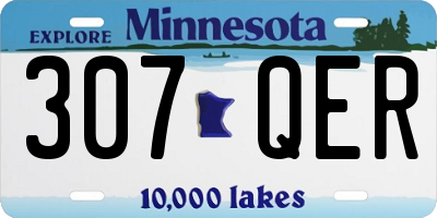 MN license plate 307QER