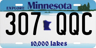 MN license plate 307QQC