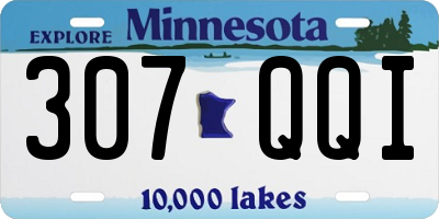 MN license plate 307QQI