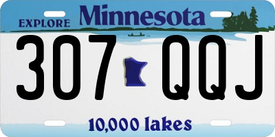MN license plate 307QQJ