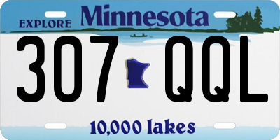 MN license plate 307QQL
