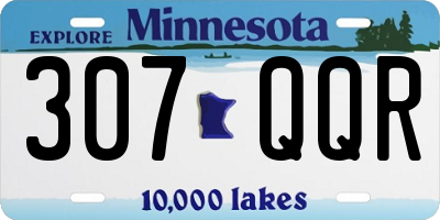 MN license plate 307QQR