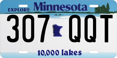 MN license plate 307QQT