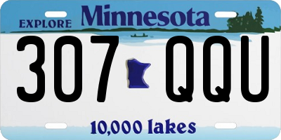 MN license plate 307QQU