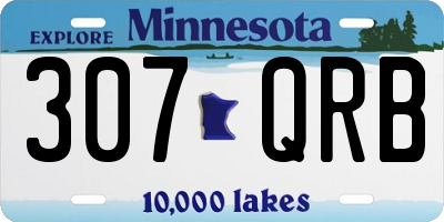 MN license plate 307QRB