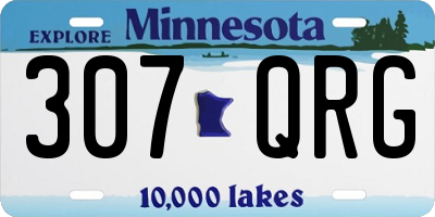 MN license plate 307QRG