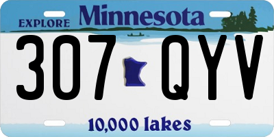 MN license plate 307QYV