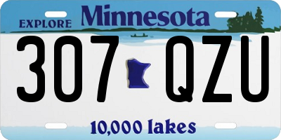MN license plate 307QZU