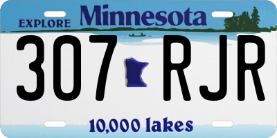 MN license plate 307RJR