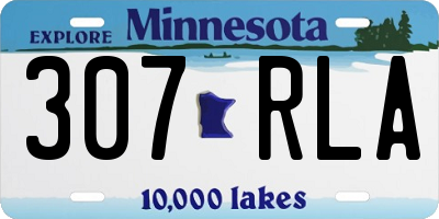 MN license plate 307RLA