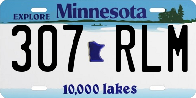 MN license plate 307RLM