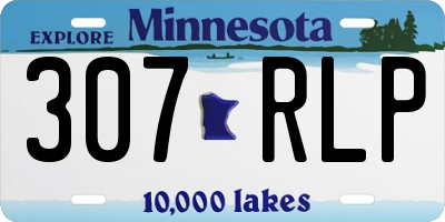 MN license plate 307RLP