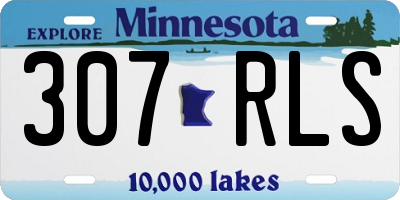 MN license plate 307RLS