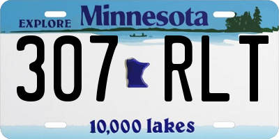 MN license plate 307RLT