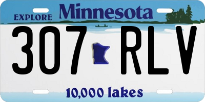 MN license plate 307RLV