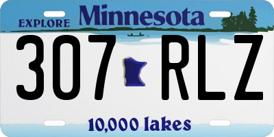 MN license plate 307RLZ