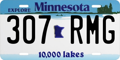 MN license plate 307RMG