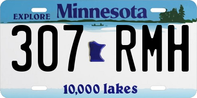 MN license plate 307RMH
