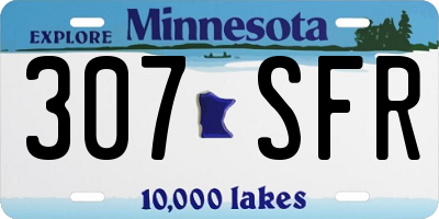 MN license plate 307SFR