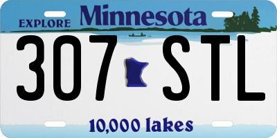 MN license plate 307STL
