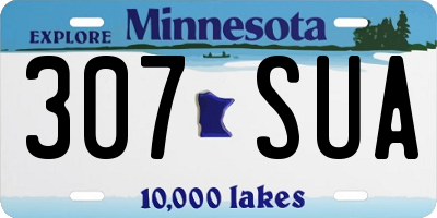 MN license plate 307SUA