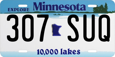 MN license plate 307SUQ