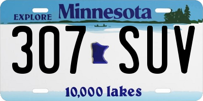 MN license plate 307SUV