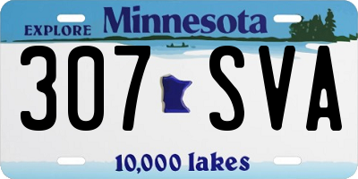 MN license plate 307SVA