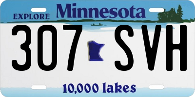 MN license plate 307SVH