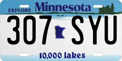 MN license plate 307SYU