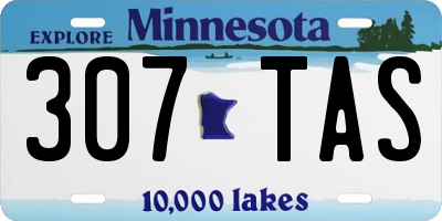 MN license plate 307TAS