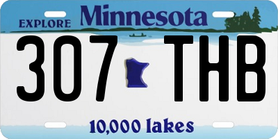 MN license plate 307THB