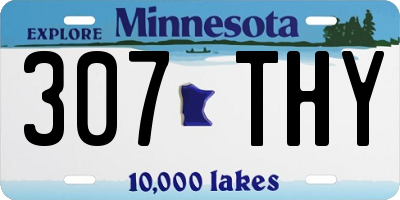 MN license plate 307THY