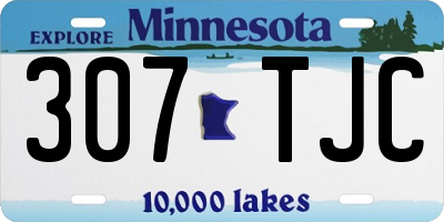 MN license plate 307TJC
