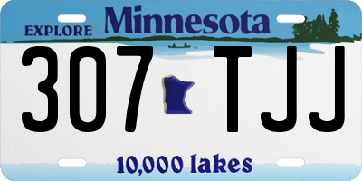 MN license plate 307TJJ
