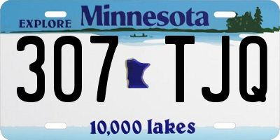 MN license plate 307TJQ