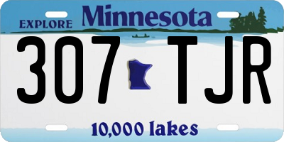 MN license plate 307TJR
