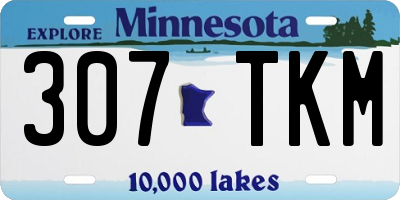 MN license plate 307TKM
