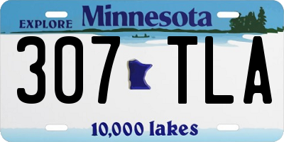 MN license plate 307TLA