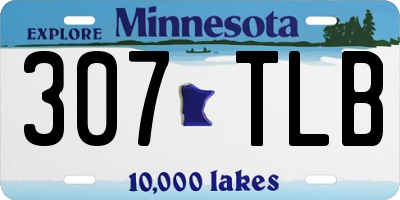 MN license plate 307TLB