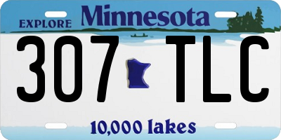MN license plate 307TLC