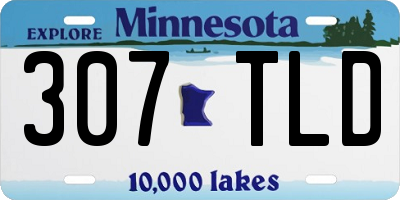 MN license plate 307TLD