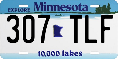 MN license plate 307TLF