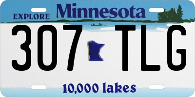 MN license plate 307TLG