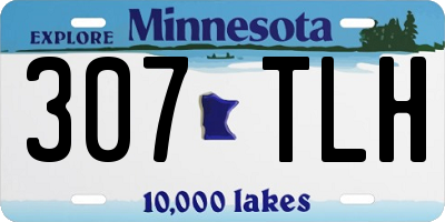 MN license plate 307TLH
